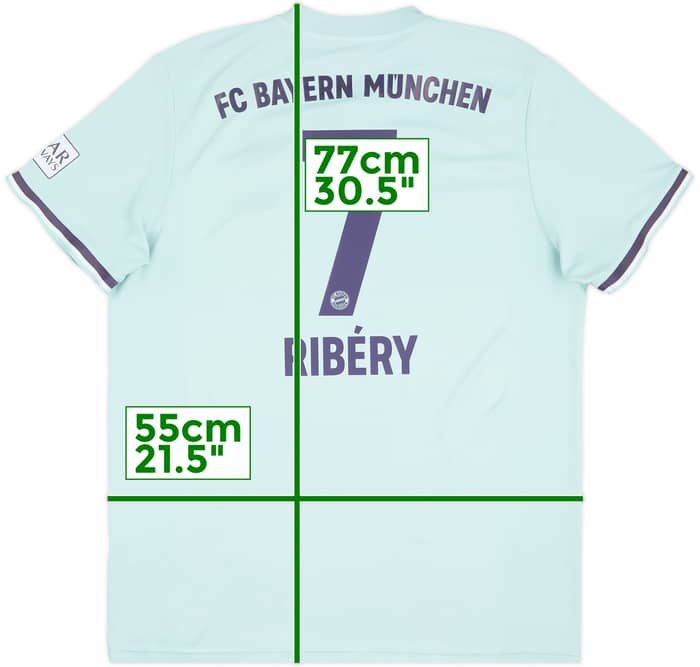 2018-19 Bayern Munich Away Shirt Ribery #7 - 7/10 - (XL)