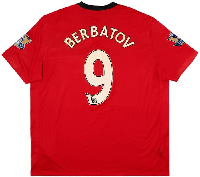 2009-10 Manchester United Home Shirt Berbatov #9 - 6/10 - (XXL)