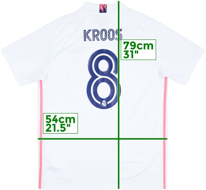 2020-21 Real Madrid Home Shirt Kroos #8 - 8/10 - (L)