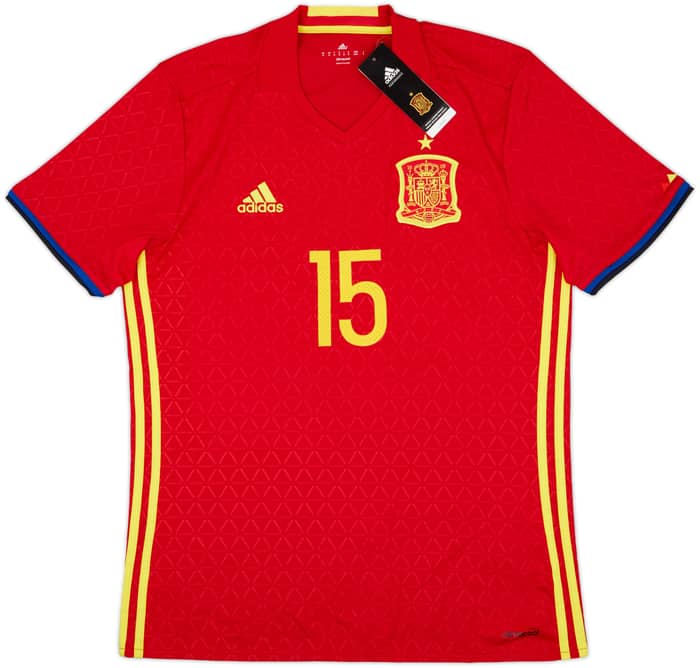 2016-17 Spain Home Shirt Ramos #15 (M)