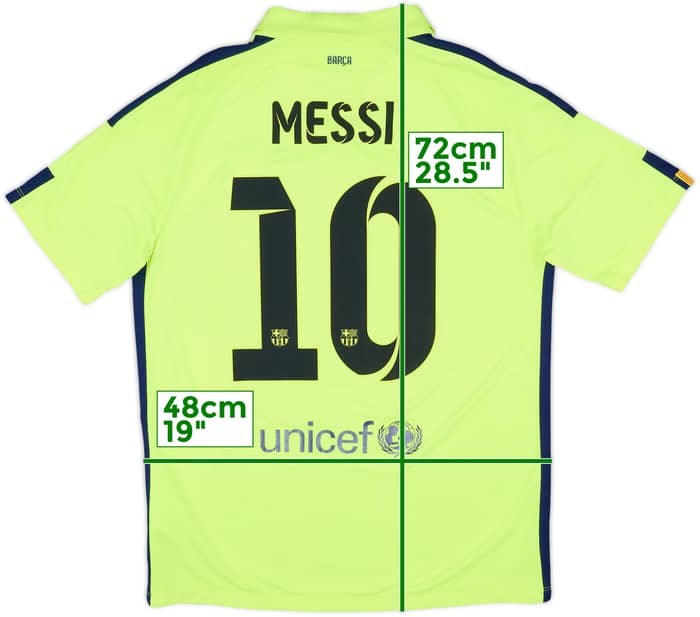 2014-15 Barcelona Camiseta Tercera Messi #10 - 8/10 - (M)