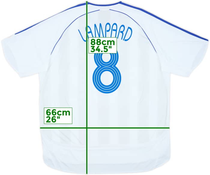 2006-07 Chelsea Camiseta Visitante Lampard #8 - 9/10 - (XXL)