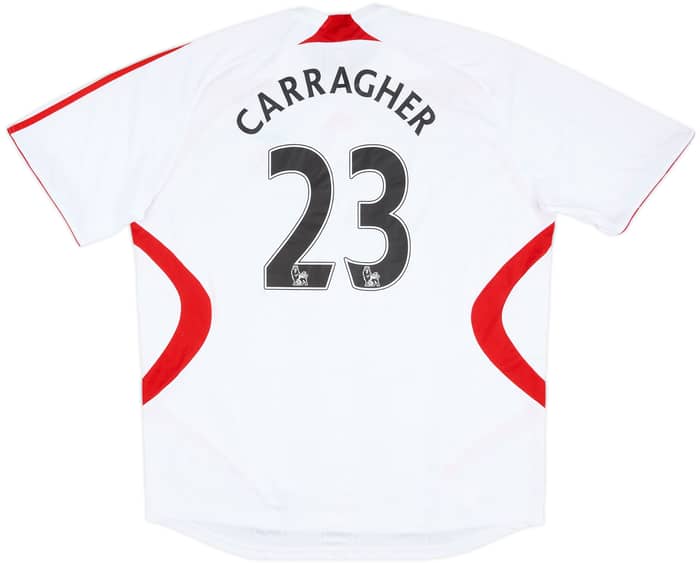 Camiseta de visitante del Liverpool 2007-08 Carragher #23 - 5/10 - (XXL)