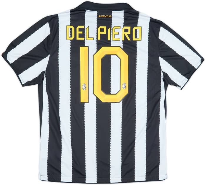 2010-11 Juventus Home Shirt Del Piero #10 - 6/10 - (XL)