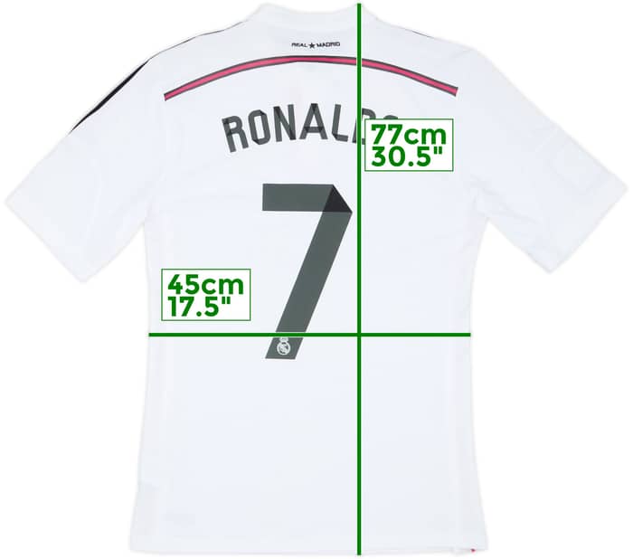2014-15 Real Madrid Home Shirt Ronaldo #7 - 6/10 - (M)
