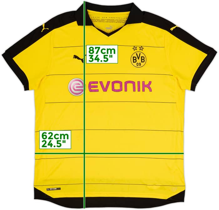 2015-16 Borussia Dortmund Home Shirt - 6/10 - (XXL)