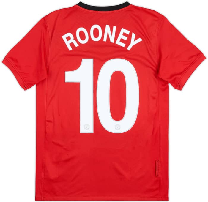2009-10 Manchester United Home Shirt Rooney #10 - 6/10 - (XL.Boys)