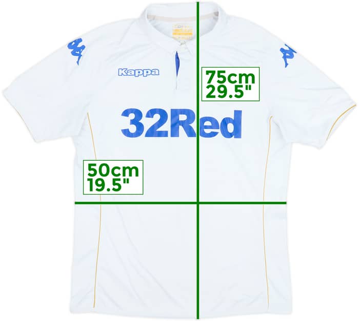 2016-17 Leeds United Camiseta Local - 6/10 - (M)