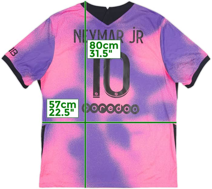 Camiseta de la cuarta equipación del Paris Saint-Germain 2020-21 Neymar Jr #10 - 8/10 - (XL)