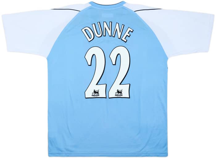Camiseta de local del Manchester City 2006-07 Dunne #22 - 8/10 - (XL)