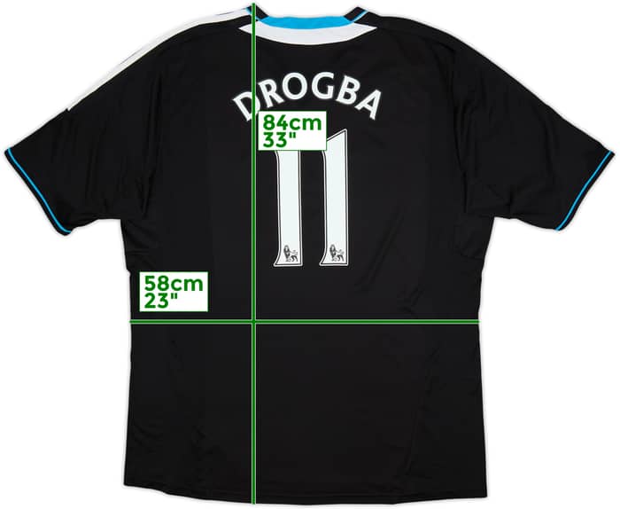 Camiseta de visitante del Chelsea 2011-12 Drogba #11 - 6/10 - (XXL)