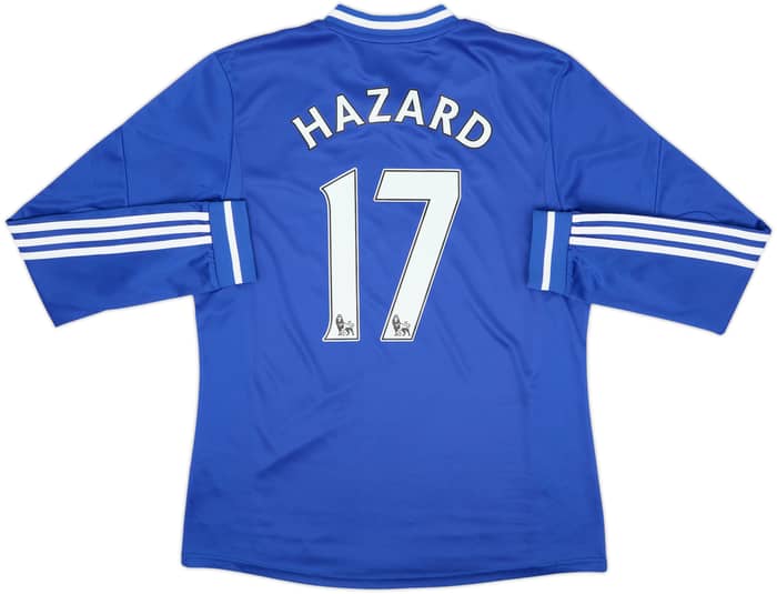 Camiseta de local de manga larga del Chelsea 2013-14 Hazard #17 - 8/10 - (L)