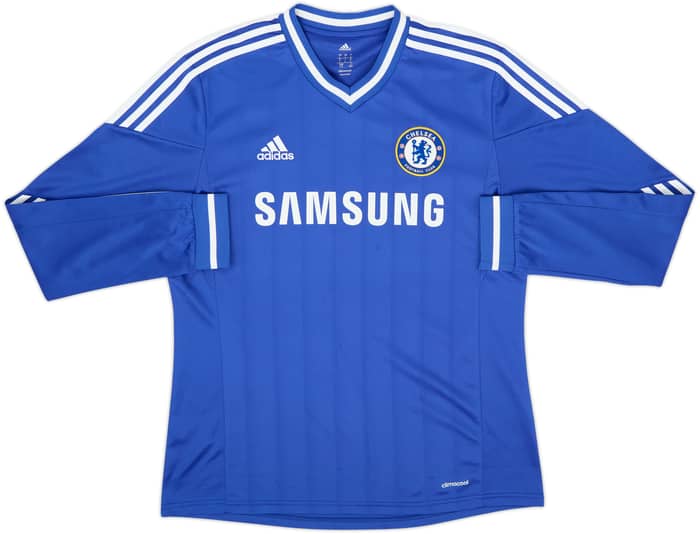 Camiseta de local de manga larga del Chelsea 2013-14 Hazard #17 - 8/10 - (L)