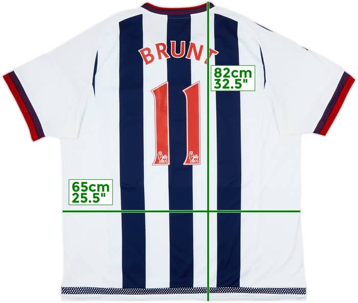 2015-16 West Brom Home Shirt Brunt #11 - 7/10 - (XXL)
