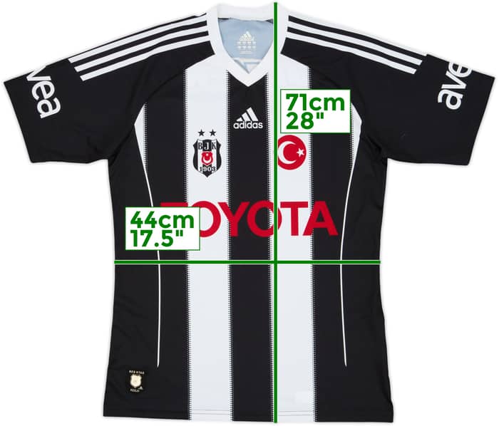 Camiseta básica de visitante del Besiktas 2011-12 - 10/10 - (XL.Niños)
