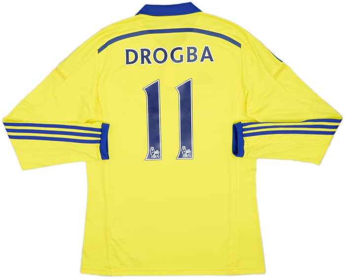 2014-15 Chelsea Away L/S Shirt Drogba #11 - 6/10 - (M)