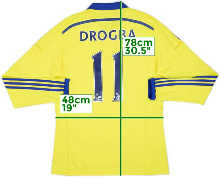 2014-15 Chelsea Away L/S Shirt Drogba #11 - 6/10 - (M)