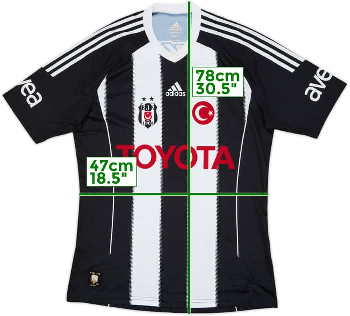 2011-12 Besiktas Básico Camiseta Visitante - 8/10 - (L)