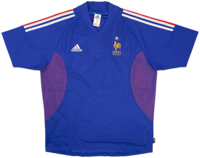 2002-04 France Home Shirt Zidane #10 - 7/10 - (L)