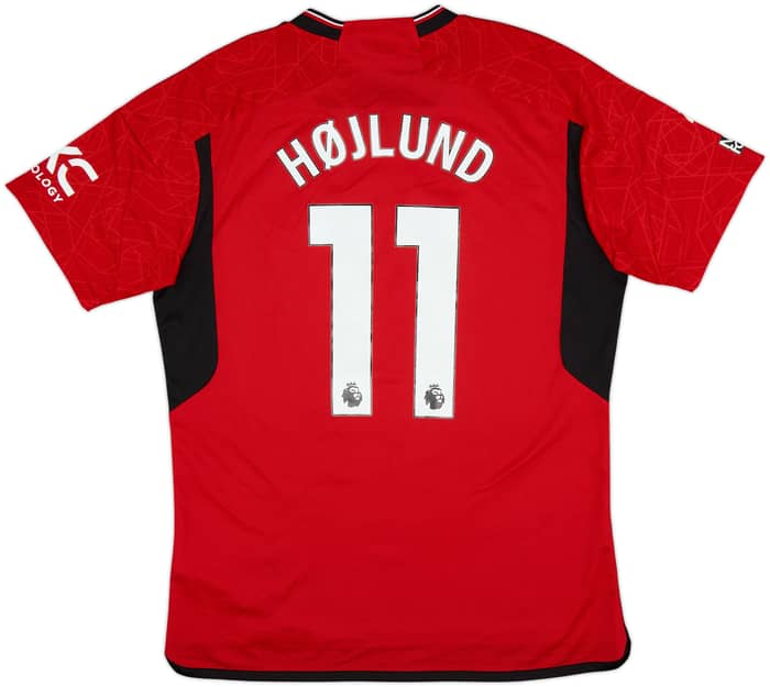 2023-24 Manchester United Home Shirt Hojlund #11 - 7/10 - (L)