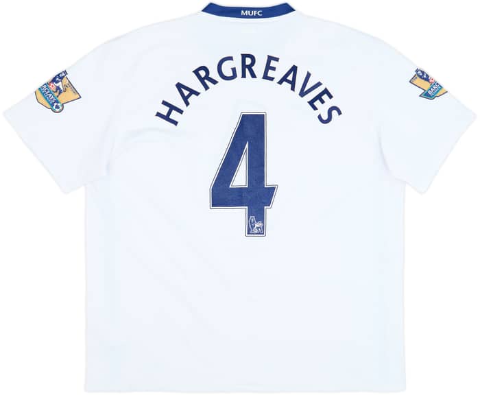 2008-10 Manchester United Away Shirt Hargreaves #4 - 6/10 - (XXL)