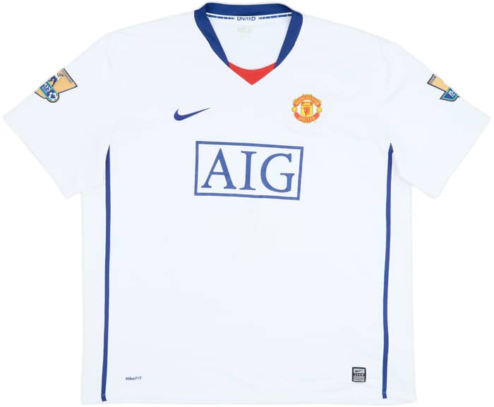 2008-10 Manchester United Away Shirt Hargreaves #4 - 6/10 - (XXL)