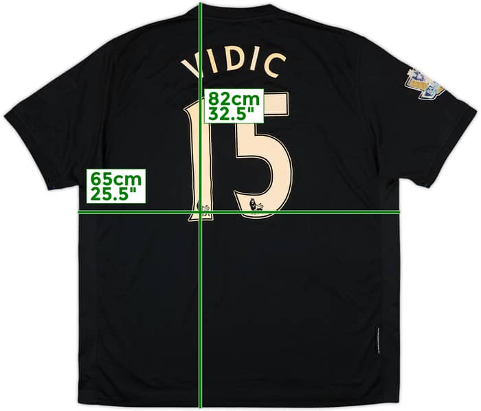 2009-10 Manchester United Away Shirt Vidic #15 - 6/10 - (XXL)
