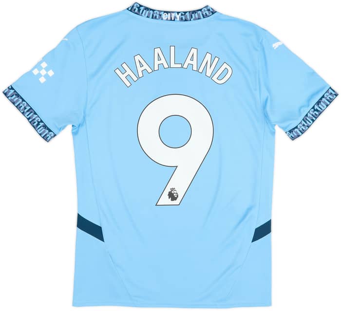 2024-25 Manchester City Home Shirt Haaland #9 - 9/10 - (S)