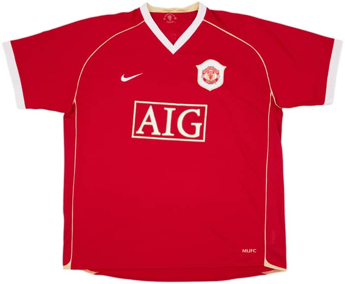 Camiseta de local del Manchester United 2006-07 Heinze #4 - 7/10 - (XXL)