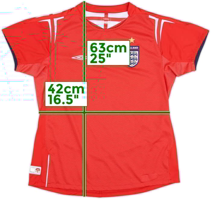 2004-06 England Away Shirt - 9/10 - (Women's M)