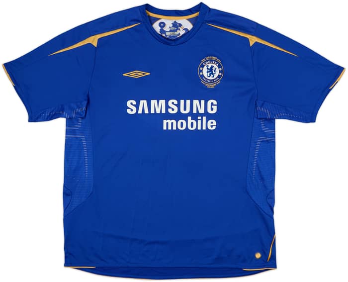 2005-06 Chelsea Centenary Home Shirt J. Cole #10 - 6/10 - (XL)