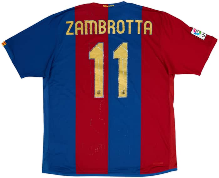 2006-07 Barcelona Home Shirt Zambrotta #11 - 4/10 - (XL)