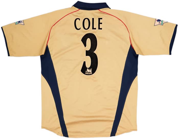 Camiseta de visitante del Arsenal 2001-02 Cole #3 - 4/10 - (L)