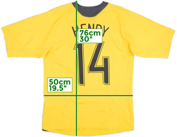 2006-07 Arsenal Away Shirt Henry #14 - 8/10 - (M)