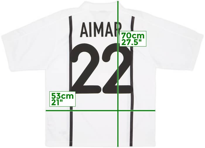 2000-01 Valencia Basic Home Shirt Aimar #22 - 7/10 - (M)