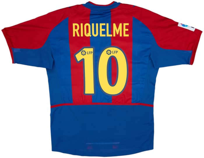 2002-03 Barcelona Player Issue Home Shirt Riquelme #10 - 8/10 - (M)