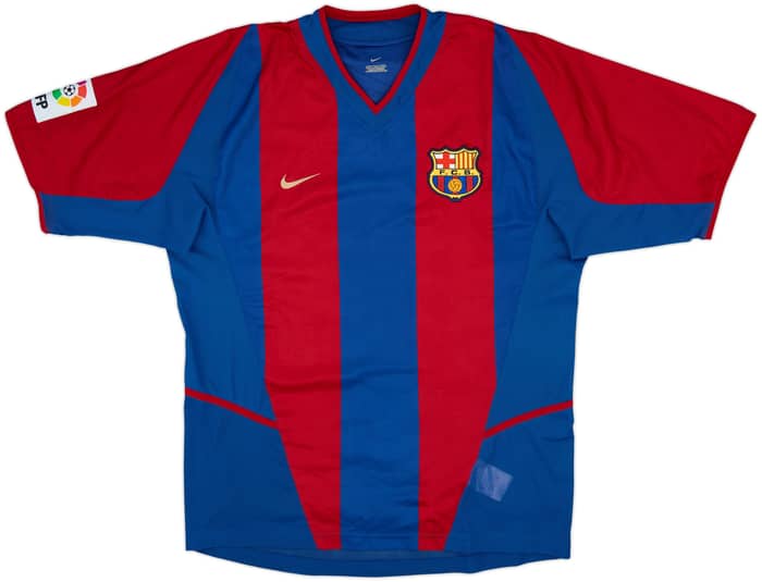 2002-03 Barcelona Player Issue Home Shirt Riquelme #10 - 8/10 - (M)