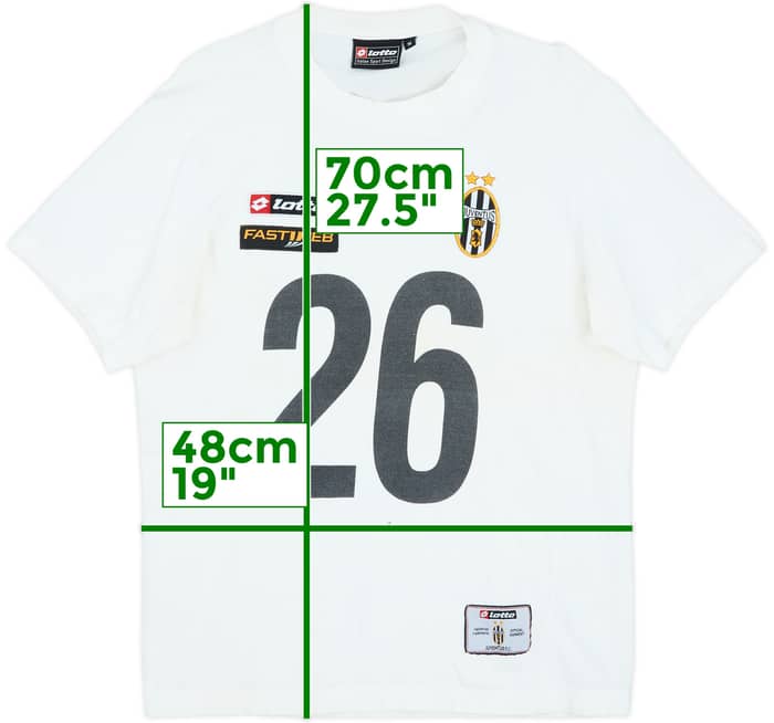 Camiseta de entrenamiento Lotto versión jugador del Juventus 2002-03 #26 (Davids) - 8/10 - (M)