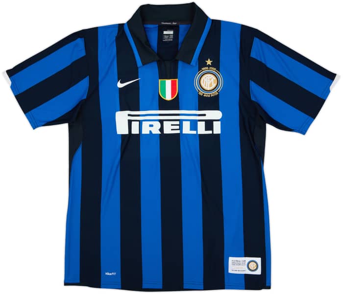 2007-08 Inter Milan Centenary Home Shirt Crespo #18 - 5/10 - (L)