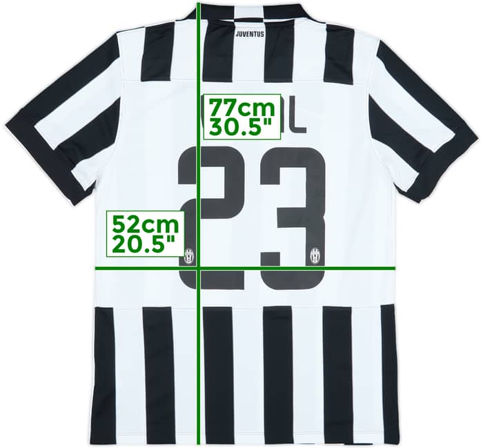 Camiseta de local del Juventus 2014-15 Vidal #23 - 9/10 - (L)