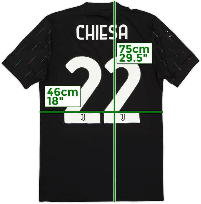 2021-22 Juventus Away Shirt Chiesa #22 - 6/10 - (S)