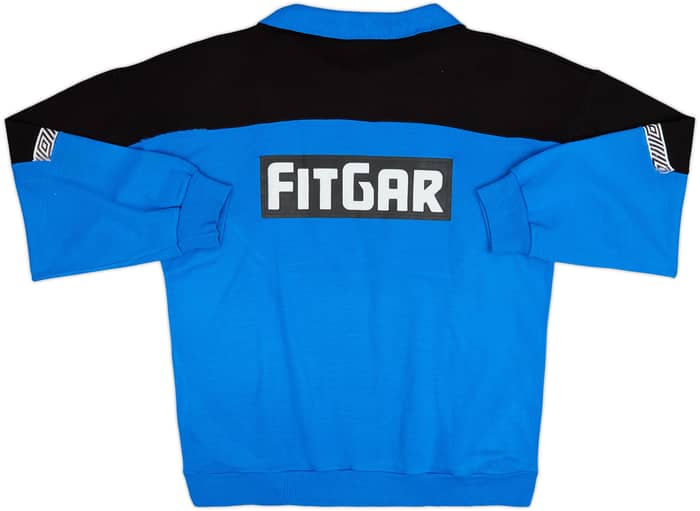 Top de entrenamiento 1/4 Zip Umbro versión de jugador del Inter Milan 1991-92 - 7/10 - (XL)