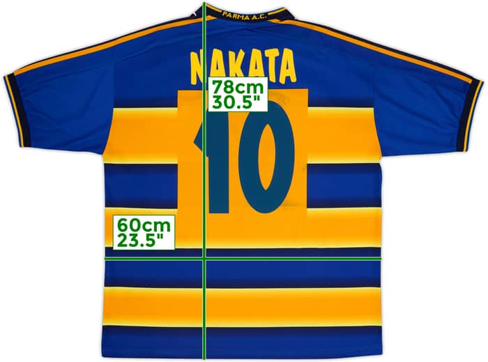 2001-02 Parma Home Shirt Nakata #10 - 7/10 - (L)