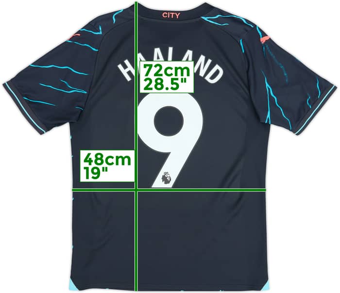 2023-24 Manchester City Tercera Camiseta Haaland #9 - 10/10 - (M)