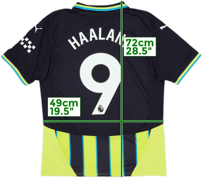 2024-25 Manchester City Away Shirt Haaland #9 - 10/10 - (M)