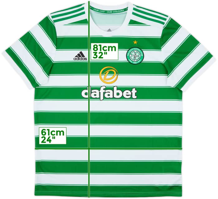 2021-22 Celtic Home Shirt - 10/10 - (XL)