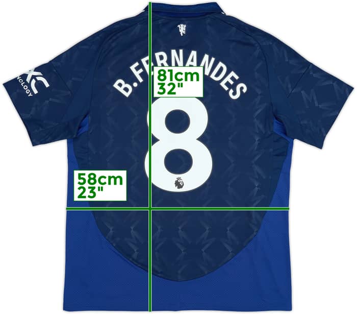 2024-25 Manchester United Away Shirt B.Fernandes #8 - 10/10 - (XL)