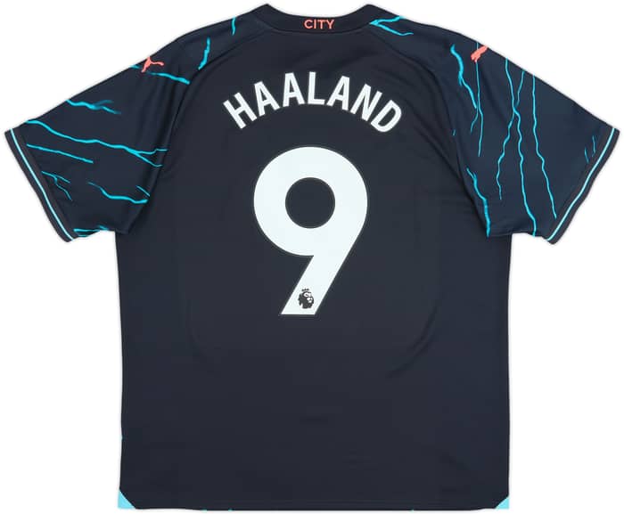2023-24 Manchester City Third Shirt Haaland #9 - 10/10 - (XL)