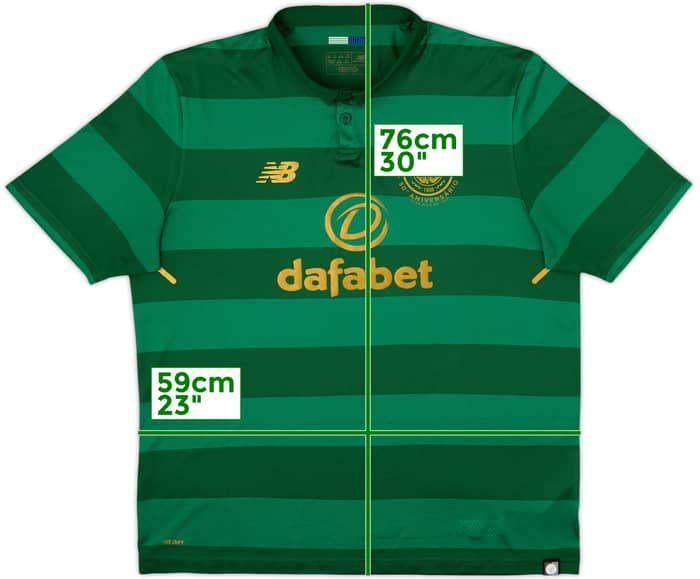 2017-18 Celtic 'Lisbon Lions 50th Anniversary' Away Shirt - 8/10 - (XL)