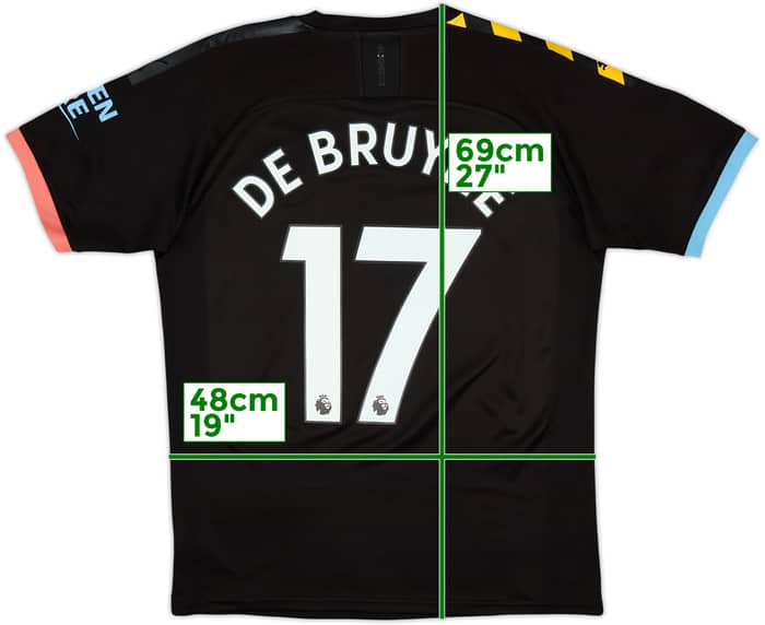 2019-20 Manchester City Camiseta de visitante De Bruyne #17 - 9/10 - (M)